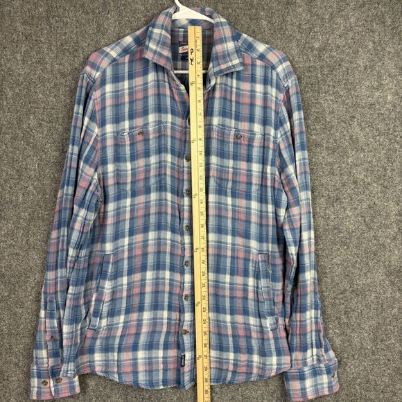 Johnnie-O Surflannel Shirt Mens Size M Plaid Flannel Long Sleeve Casual - Picture 4 of 8